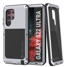 Charger l&#39;image dans la galerie, Galaxy S22 Ultra Metal Case, Heavy Duty Military Grade Rugged Armor Cover [White] (Color in image: White)
