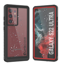 Charger l&#39;image dans la galerie, Galaxy S22 Ultra Water/ Shock/ Snowproof [Extreme Series] Slim Screen Protector Case [Red] (Color in image: Red)
