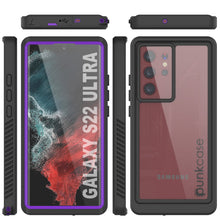 Charger l&#39;image dans la galerie, Galaxy S22 Ultra Water/ Shockproof [Extreme Series] Slim Screen Protector Case [Purple] (Color in image: Red)
