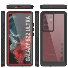 Charger l&#39;image dans la galerie, Galaxy S22 Ultra Water/ Shock/ Snowproof [Extreme Series] Slim Screen Protector Case [Red] (Color in image: Teal)
