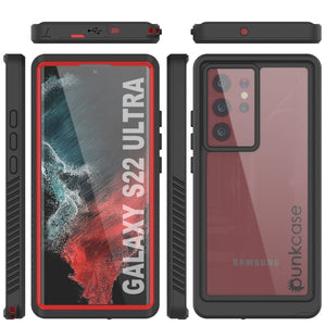 Galaxy S22 Ultra Water/ Shock/ Snowproof [Extreme Series] Slim Screen Protector Case [Red] (Color in image: Teal)