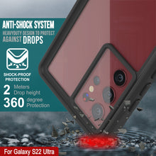 Load image into Gallery viewer, Galaxy S22 Ultra Water/ Shock/ Snowproof [Extreme Series]  Screen Protector Case [Teal] (Color in image: Red)
