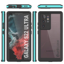 Charger l&#39;image dans la galerie, Galaxy S22 Ultra Waterproof Case PunkCase Ultimato Teal Thin 6.6ft Underwater IP68 Shock/Snow Proof [Teal] (Color in image: purple)
