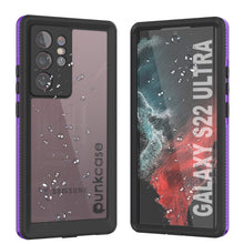 Charger l&#39;image dans la galerie, Galaxy S22 Ultra Waterproof Case PunkCase Ultimato Purple Thin 6.6ft Underwater IP68 Shock/Snow Proof [Purple] (Color in image: purple)
