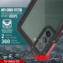Charger l&#39;image dans la galerie, Galaxy S22 Waterproof Case PunkCase Ultimato Pink Thin 6.6ft Underwater IP68 Shock/Snow Proof [Pink] (Color in image: white)
