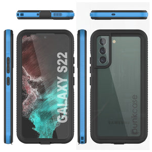Galaxy S22 Waterproof Case PunkCase Ultimato Light Blue Thin 6.6ft Underwater IP68 ShockProof [Blue] (Color in image: purple)