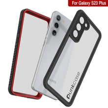 Charger l&#39;image dans la galerie, Coque protectrice fine [série extrême] pour Galaxy S23+ Plus étanche/ résistante aux chocs/ à la neige [rouge] avec film de protection d&#39;écran.
