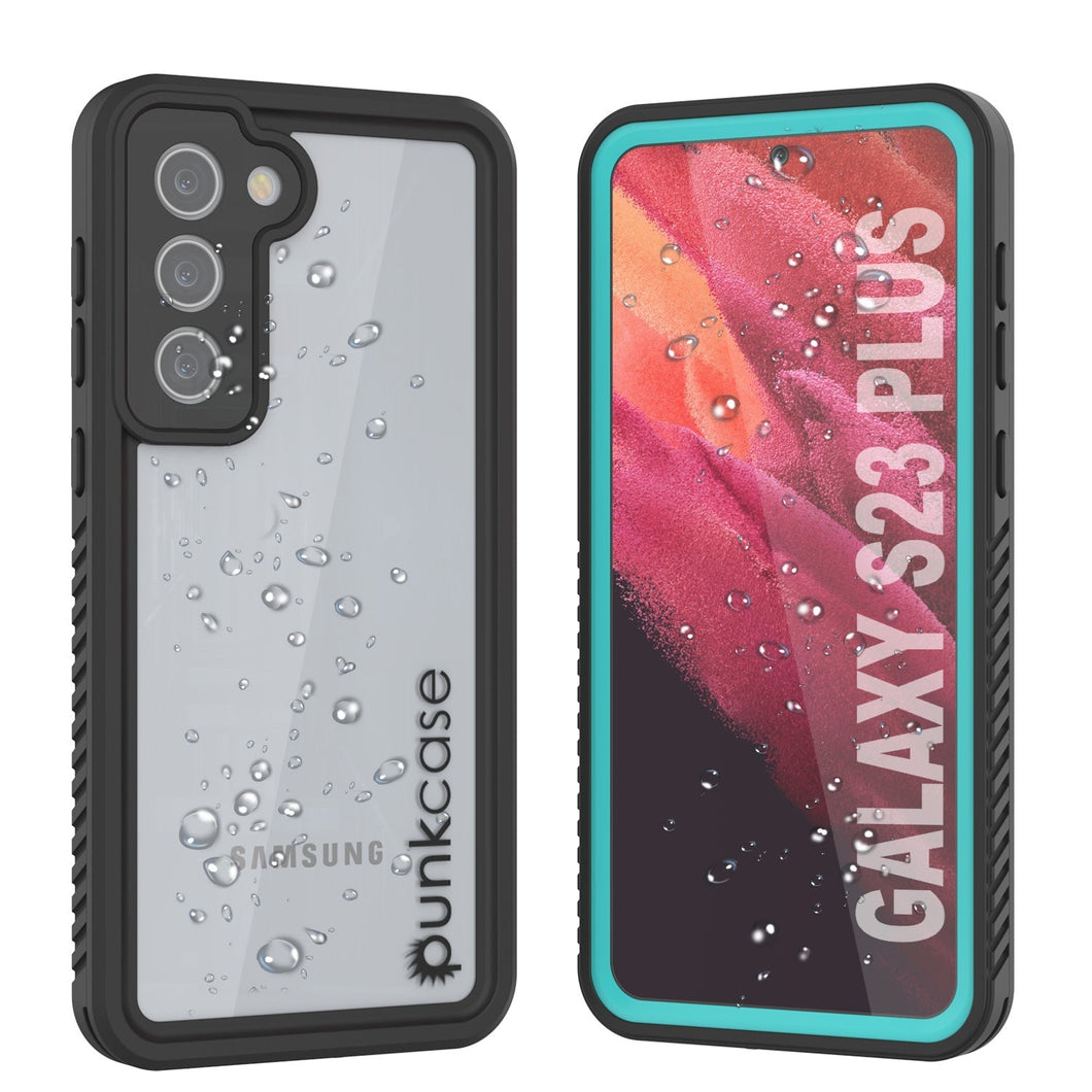 Coque de protection d'écran Galaxy S23+ Plus étanche/anti-chocs/anti-neige [série extrême] [Teal]