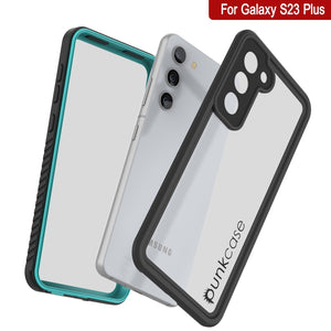 Coque de protection d'écran Galaxy S23+ Plus étanche/anti-chocs/anti-neige [série extrême] [Teal]