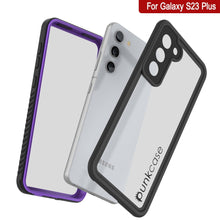 Load image into Gallery viewer, Coque protectrice slim, résistante à l&#39;eau et aux chocs pour Galaxy S23+ Plus, de la série extrême, avec protecteur d&#39;écran en violet.
