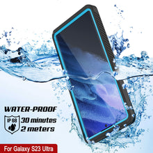 Charger l&#39;image dans la galerie, Coque Slim [Bleu Clair] pour Galaxy S23 Ultra - Étanche/ Résistante aux Chocs/ à la Neige/ à la Saleté [Série Extrême]

