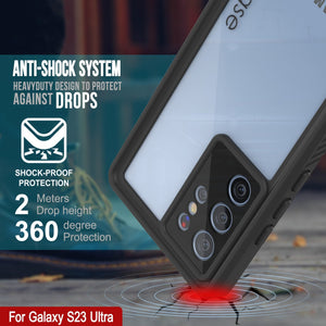 Galaxy S23 Ultra Coque de protection d'écran étanche/antichoc [Série Extrême] Coque [Vert clair]