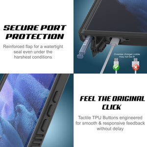 Galaxy S23 Ultra Étui Étanche / Antichoc [Série Extrême] Avec Protecteur d'Écran [Noir]
