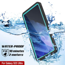 Load image into Gallery viewer, Coque protectrice pour écran Galaxy S23 Ultra étanche/ résistante aux chocs/ à la neige [Série Extrême] (bleu sarcelle)
