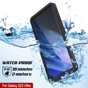 Galaxy S23 Ultra Étui Étanche / Antichoc [Série Extrême] Avec Protecteur d'Écran [Noir]