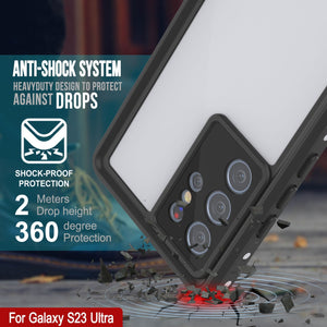 Étui étanche Galaxy S23 Ultra, Punkcase StudStar White Thin 6,6 pieds sous l'eau IP68 antichoc/neige