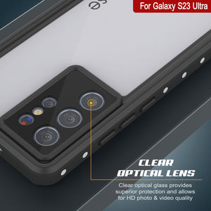 Étui étanche Galaxy S23 Ultra, Punkcase StudStar White Thin 6,6 pieds sous l'eau IP68 antichoc/neige