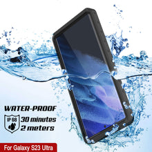 Load image into Gallery viewer, Étui étanche Galaxy S23 Ultra PunkCase StudStar Clear Thin 6.6ft résistant à l&#39;eau IP68 étanche / antichoc / neige.
