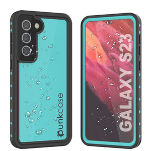Étui étanche PunkCase StudStar Galaxy S23 Teal fin de 6,6 pieds sous l'eau IP68 résistant aux chocs/neige.