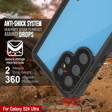 Load image into Gallery viewer, Coque étanche ultra-étanche pour Galaxy S24 PunkCase StudStar Bleu clair Mince 2 m Sous-marine IP68 Antichoc
