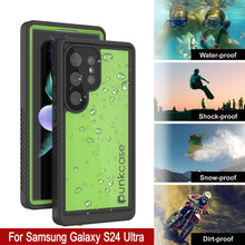 Load image into Gallery viewer, Coque étanche ultra-étanche pour Galaxy S24 PunkCase StudStar Vert clair Mince 2 m Sous-marine IP68 Antichoc

