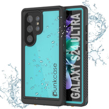 Load image into Gallery viewer, Coque ultra étanche pour Galaxy S24 PunkCase StudStar Teal fine 2 m sous l'eau IP68 résistante aux chocs et à la neige
