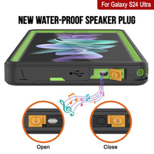 Load image into Gallery viewer, Coque étanche ultra-étanche pour Galaxy S24 PunkCase StudStar Vert clair Mince 2 m Sous-marine IP68 Antichoc
