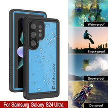 Load image into Gallery viewer, Coque étanche ultra-étanche pour Galaxy S24 PunkCase StudStar Bleu clair Mince 2 m Sous-marine IP68 Antichoc
