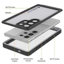 Load image into Gallery viewer, Coque étanche ultra-résistante pour Galaxy S24, Punkcase StudStar White Thin 2 m sous l'eau IP68, résistante aux chocs et à la neige
