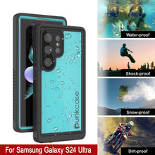 Charger l&#39;image dans la galerie, Coque ultra étanche pour Galaxy S25 PunkCase StudStar Teal fine 2 m sous l&#39;eau IP68 résistante aux chocs et à la neige
