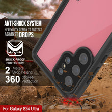 Load image into Gallery viewer, Coque étanche ultra-fine pour Galaxy S24 PunkCase StudStar Rose 2 m IP68 Résistante aux chocs et à la neige

