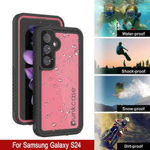 Load image into Gallery viewer, Coque étanche pour Galaxy S25 PunkCase StudStar Rose Mince 6,2 pieds Sous-marine IP68 Résistant aux chocs/à la neige
