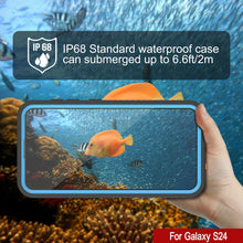 Load image into Gallery viewer, Coque étanche pour Galaxy S24 PunkCase StudStar Bleu clair Mince 6,2 pieds Sous-marine IP68 Antichoc

