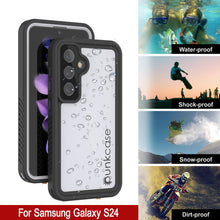 Charger l'image dans la galerie, Coque étanche pour Galaxy S24, Punkcase StudStar White Thin 6,2 pieds sous l'eau IP68 résistant aux chocs et à la neige
