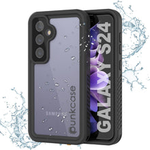 Charger l'image dans la galerie, Coque étanche pour Galaxy S24 PunkCase StudStar transparente et fine, 2 m, résistante aux chocs et à la neige, IP68
