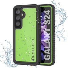 Charger l&#39;image dans la galerie, Coque étanche pour Galaxy S25 PunkCase StudStar Vert clair Mince 6,2 pieds Sous-marine IP68 Antichoc
