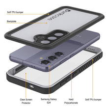 Load image into Gallery viewer, Cas étanche Galaxy S25, Punkcase Studstar blanc mince de 6,2 pieds sous-marine IP68 Choc / neige
