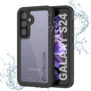 Coque étanche pour Galaxy S25 PunkCase StudStar transparente et fine, 2 m, étanche IP68, résistante aux chocs et à la neige