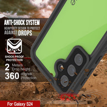 Charger l&#39;image dans la galerie, Coque étanche pour Galaxy S25 PunkCase StudStar Vert clair Mince 6,2 pieds Sous-marine IP68 Antichoc
