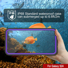 Load image into Gallery viewer, Coque étanche pour Galaxy S25 PunkCase StudStar Violet Mince 6,2 pieds Sous-marine IP68 Résistant aux chocs/à la neige
