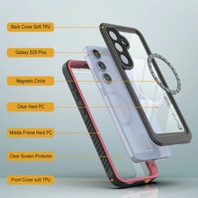 Load image into Gallery viewer, Coque étanche pour Galaxy S25 Plus, Punkcase [Extreme Mag Series] Armor Cover avec protecteur d'écran intégré [Rose]
