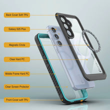 Load image into Gallery viewer, Coque étanche pour Galaxy S25 Plus, Punkcase [Extreme Mag Series] Armor Cover avec protecteur d'écran intégré [Teal]
