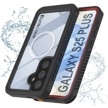 Load image into Gallery viewer, Coque étanche pour Galaxy S25 Plus, Punkcase [Extreme Mag Series] Armor Cover avec protecteur d'écran intégré [Rouge]
