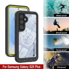 Load image into Gallery viewer, Coque étanche pour Galaxy S25 Plus, Punkcase [Extreme Mag Series] Armor Cover avec protecteur d'écran intégré [Jaune]
