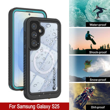 Load image into Gallery viewer, Coque étanche pour Galaxy S25, Punkcase [Extreme Mag Series] Armor Cover avec protecteur d'écran intégré [Teal]
