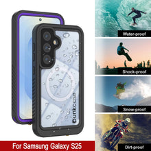Load image into Gallery viewer, Coque étanche pour Galaxy S25, Punkcase [Extreme Mag Series] Armor Cover avec protecteur d'écran intégré [Violet]
