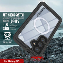Load image into Gallery viewer, Coque étanche pour Galaxy S25, Punkcase [Extreme Mag Series] Armor Cover avec protecteur d'écran intégré [Rouge]
