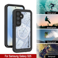 Load image into Gallery viewer, Coque étanche pour Galaxy S25, Punkcase [Extreme Mag Series] Armor Cover avec protecteur d'écran intégré [Noir]
