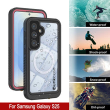 Load image into Gallery viewer, Coque étanche pour Galaxy S25, Punkcase [Extreme Mag Series] Armor Cover avec protecteur d'écran intégré [Rose]
