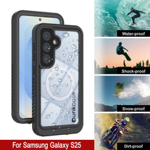 Load image into Gallery viewer, Coque étanche pour Galaxy S25, Punkcase [Extreme Mag Series] Armor Cover avec protecteur d'écran intégré [Gris]
